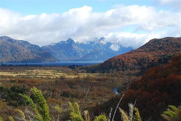 Lago Tromen y Volcán Lanín